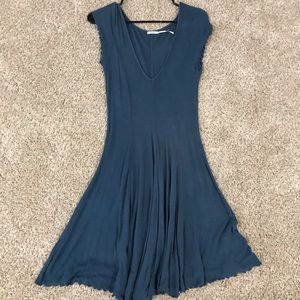 Blue cotton dress